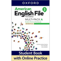 American English File Level 3 Student Book/Workbook Multi-Pack a with Online Practice - Paperback