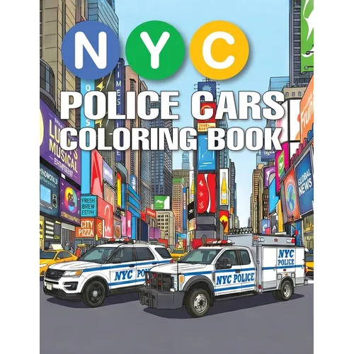 NYC Police Cars Coloring Book