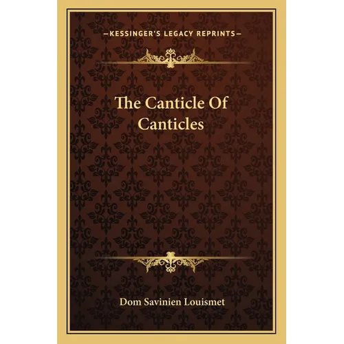 The Canticle Of Canticles - Paperback
