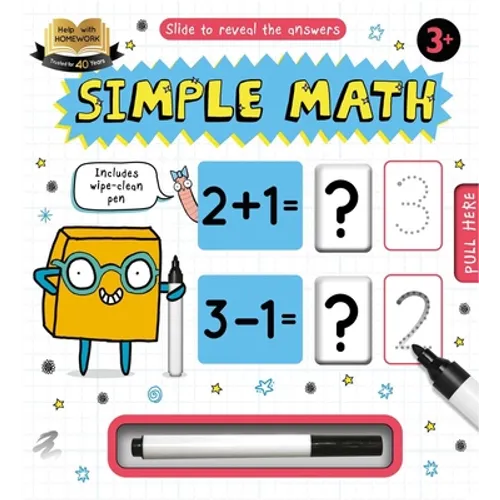 Help with Homework: Simple Math-Wipe-Clean Workbook Includes Wipe-Clean Pen - Board Book