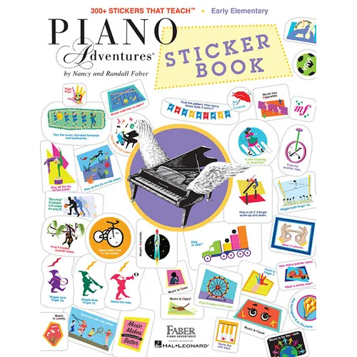 Piano Adventures Sticker Book - Paperback