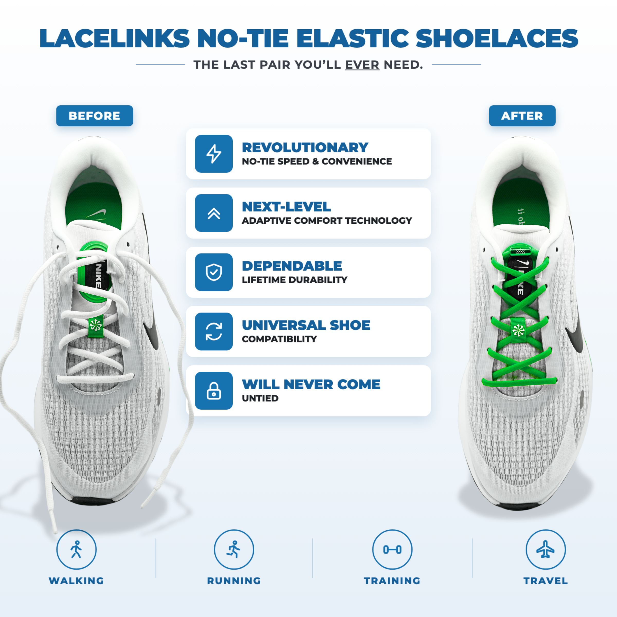 Round Elastic Shoelaces