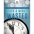 Never A Minute Wasted Planner with Hourly Schedule - Paperback