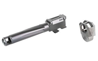 Radian Weapons RAMJET Fluted Barrel with AFTERBURNER Muzzle Brake |  9MM |  Black DLC Finish |  INTRA-LOK Mounting System |  Fits Glock 19 Gen 4