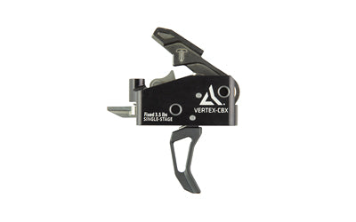 Radian Weapons Vertex CBX Curved |  Trigger |  Black Trigger |  Silver Hammer |  Fits AR Rifles