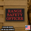 Range Safety Officer Patches & ID Plates – 2x3 Patch or 3x8 ID Panel – Tactical Gear Hook & Loop | Made in USA