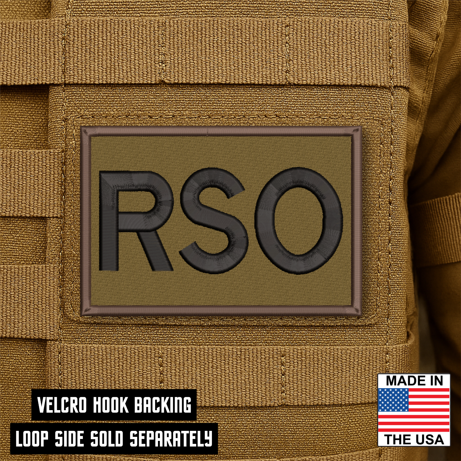 Range Safety Officer Patches & ID Plates – 2x3 Patch or 3x8 ID Panel – Tactical Gear Hook & Loop | Made in USA