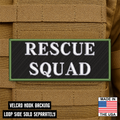 Rescue Squad ID Plate Carrier Patch 2.5" x 6" Hook & Loop | Made in USA