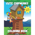 Cute Chipmunks Coloring Book for Kids Ages 6 - 10: Animal coloring book for kids - Paperback