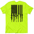 Rifle Flag - Safety Yellow T-Shirt