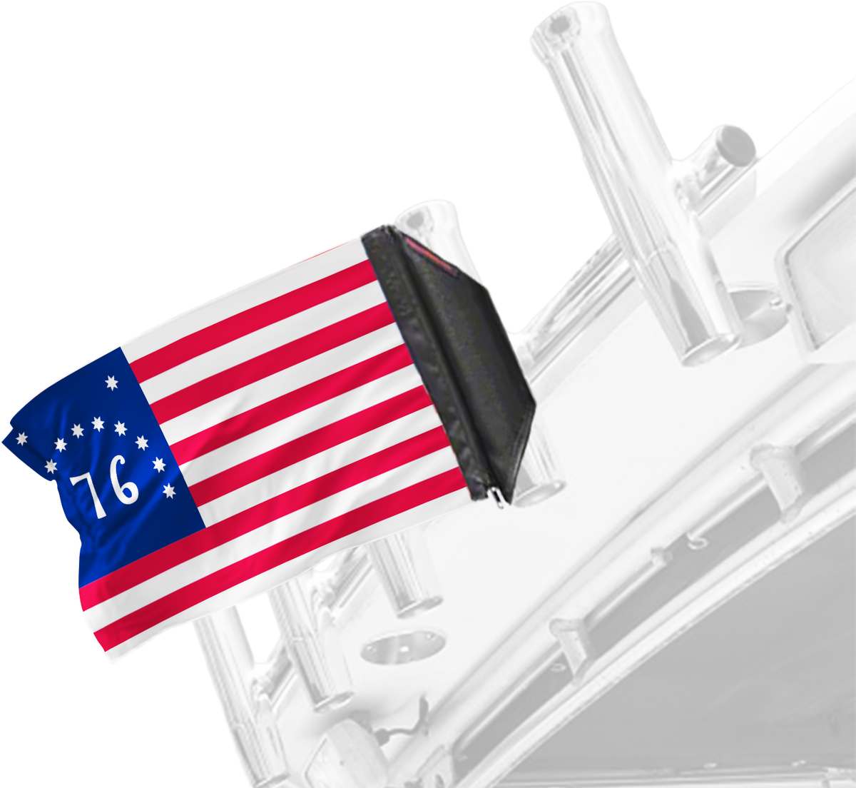 Bennington 12"x18" Forever Wave Flag for Boats