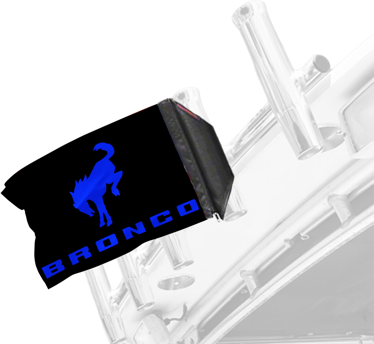 Bucking Bronco 12"x18" Forever Wave Flag