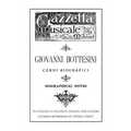 Giovanni Bottesini Cenni Biografici/Biographical Notes - Paperback