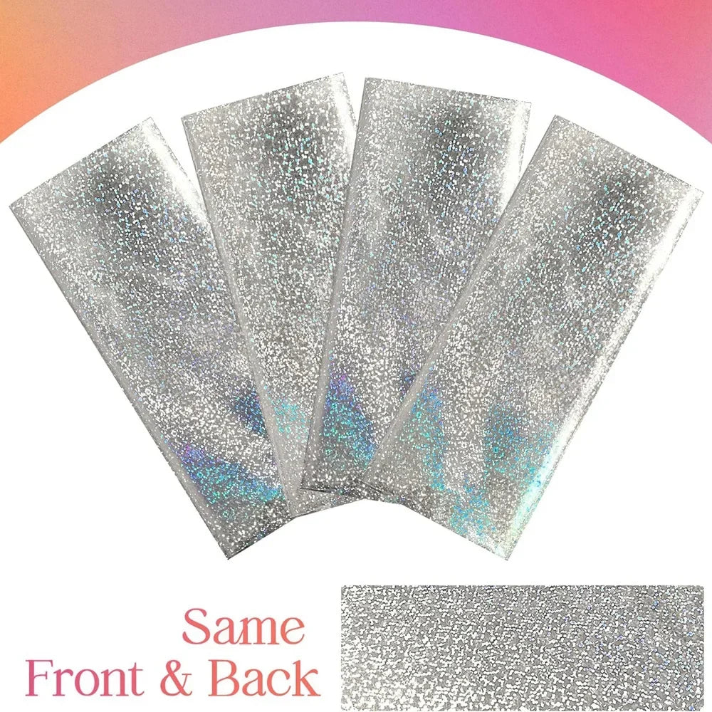 Shiny Silver Tableware Set Metallic Paper Plates Cups Holographic Tablecloth For Adult Birthday Wedding Party Decorations