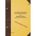 SECRET List of Agent's Equipment and Operational Stores: 1944