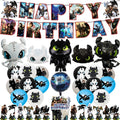 How To Foil Balloons Trained Yours Dragoned Latex Ballons Party Decoration Happy Birthday Banner Cake Topper Background Sticker