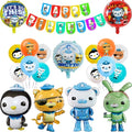The Octonautsed Party Decoration Bear Cat Penguin Latex Ballons Captain Sea Animal Foil Balloons Happy Birthday Banner Kids Toy