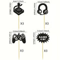GamePad Cake Topper Happy Birthday Wedding Game on Kids Boys Party Baby Shower Cupcake Toppers Decoration Baking Supplies DIY