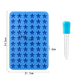 Star Silicone Candy Mold | 60 Cavities & Dropper | Gummies & Chocolate Making