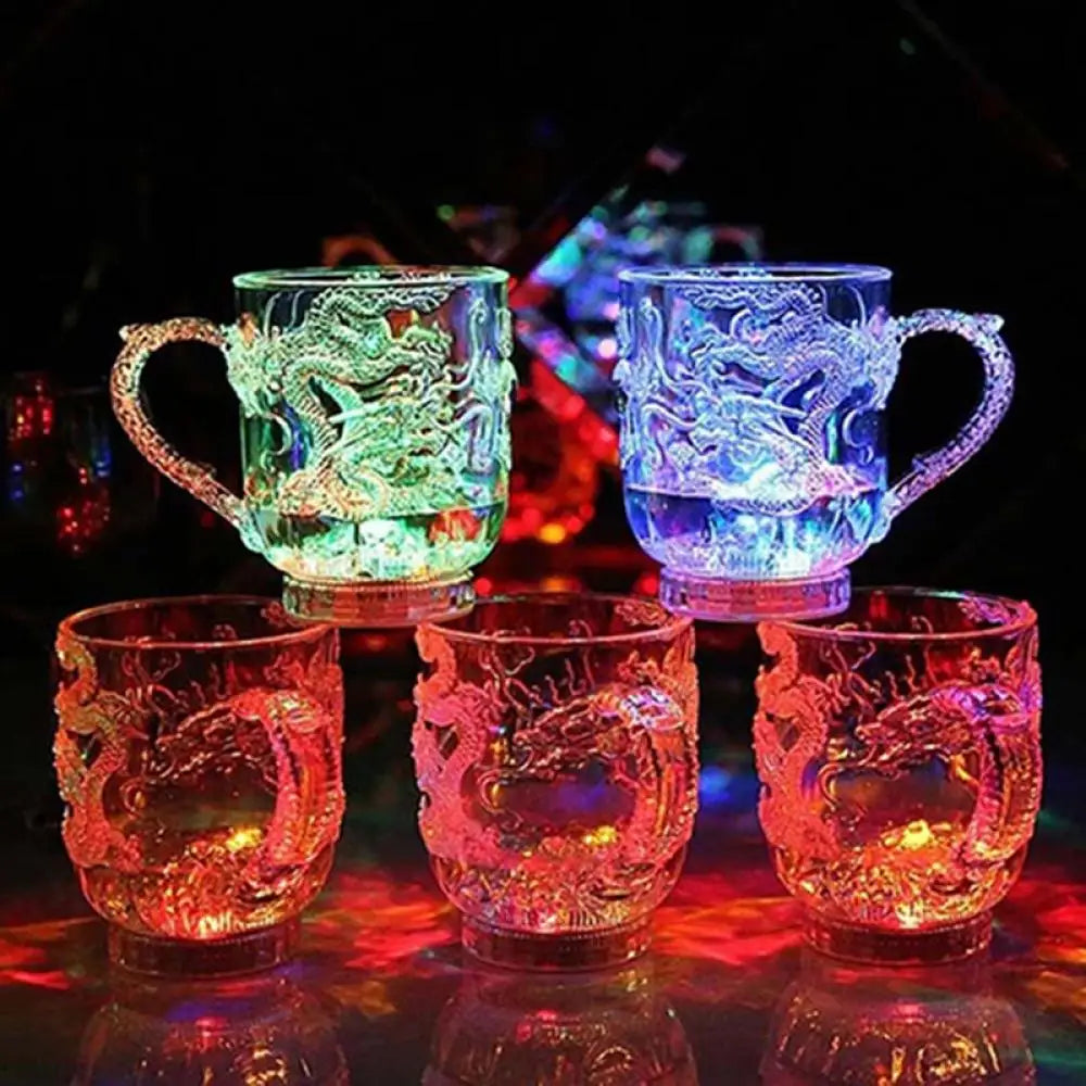 LED Dragon Mug | Water-Activated Color-Changing Lights | Parties & Celebrations