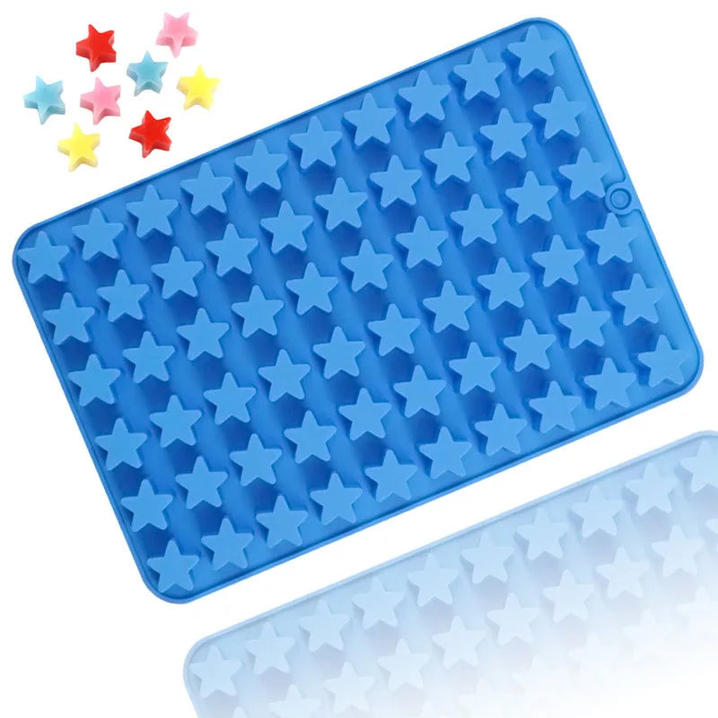 Star Silicone Candy Mold | 60 Cavities & Dropper | Gummies & Chocolate Making