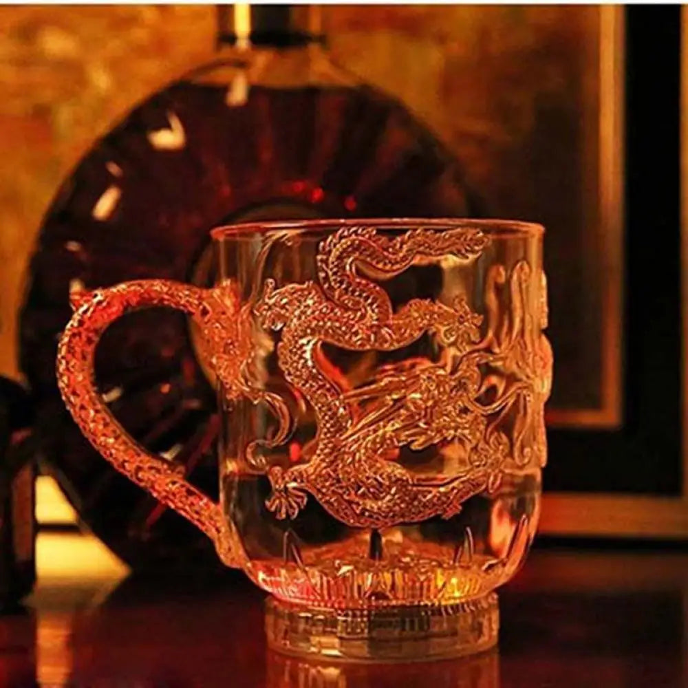 LED Dragon Mug | Water-Activated Color-Changing Lights | Parties & Celebrations