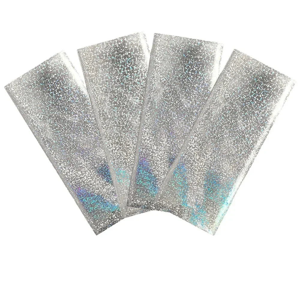 Shiny Silver Tableware Set Metallic Paper Plates Cups Holographic Tablecloth For Adult Birthday Wedding Party Decorations