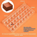1Pcs Chocolate Molds Polycarbonate Candy Flowers Cube Oval Shape Confectionery Pans Trays Acrylic Baking Utensils Pastry Mould