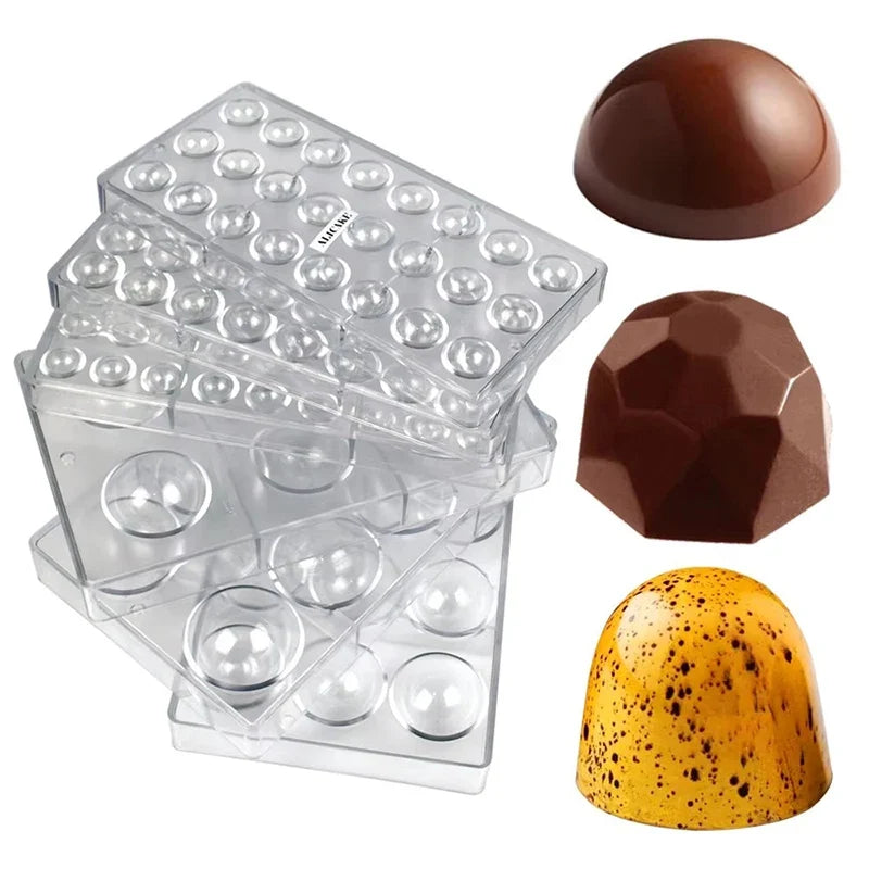 Chocolate Mold Plastic Creative Household Kitchen Baking Tools Food Grade Candy Baking Mold Various Styles DIY Baking Mold TMZ