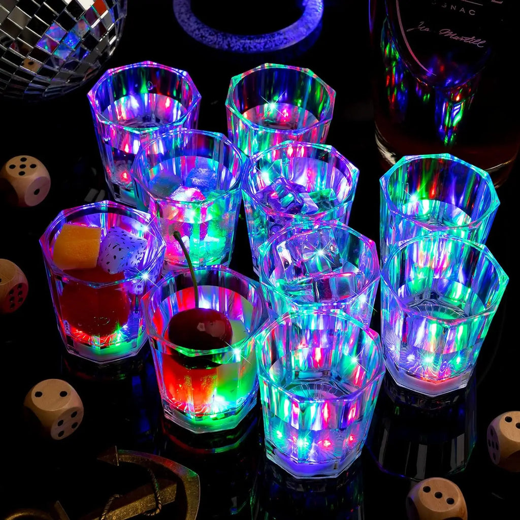 LED Shot Cups | Light-Up Packs of 5, 10 & 24 | Parties & Celebrations