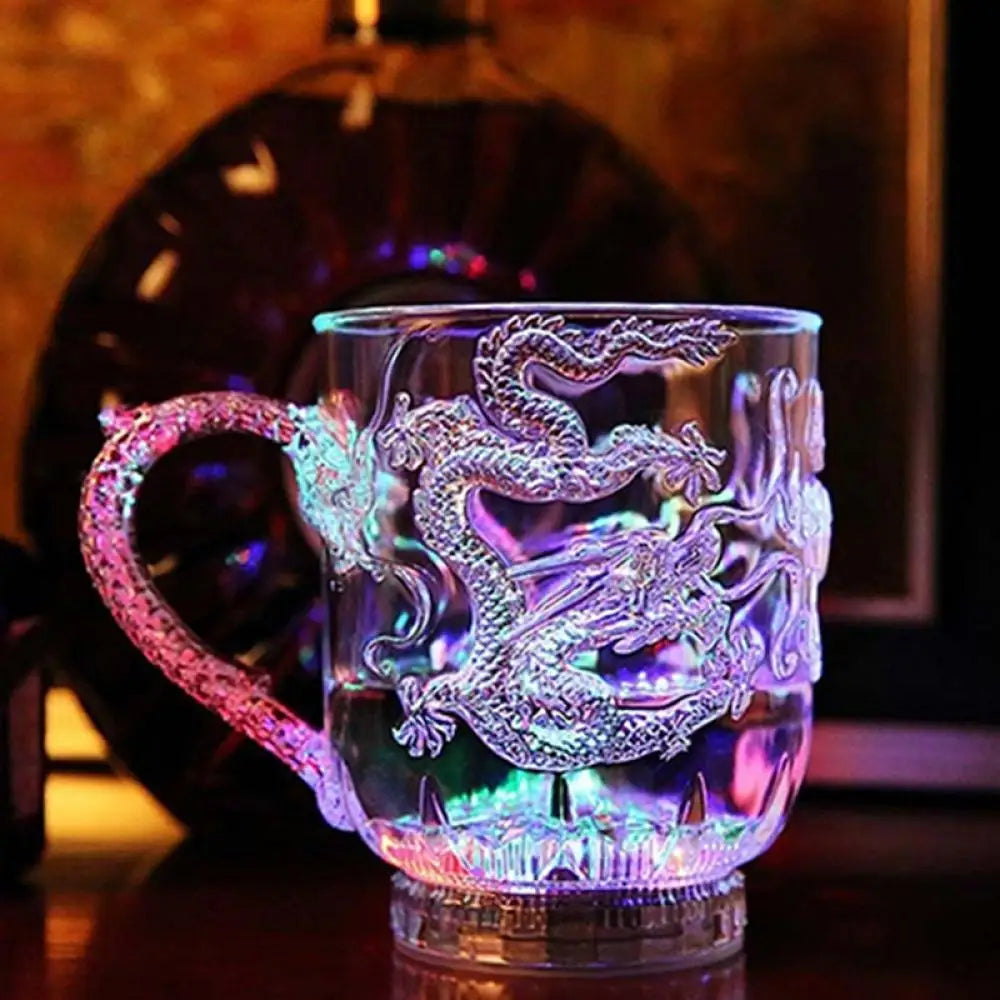 LED Dragon Mug | Water-Activated Color-Changing Lights | Parties & Celebrations