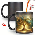 Tree of Life Color-Changing Mug | 11 oz Heat-Reveal Ceramic | Coffee, Tea & Gifts