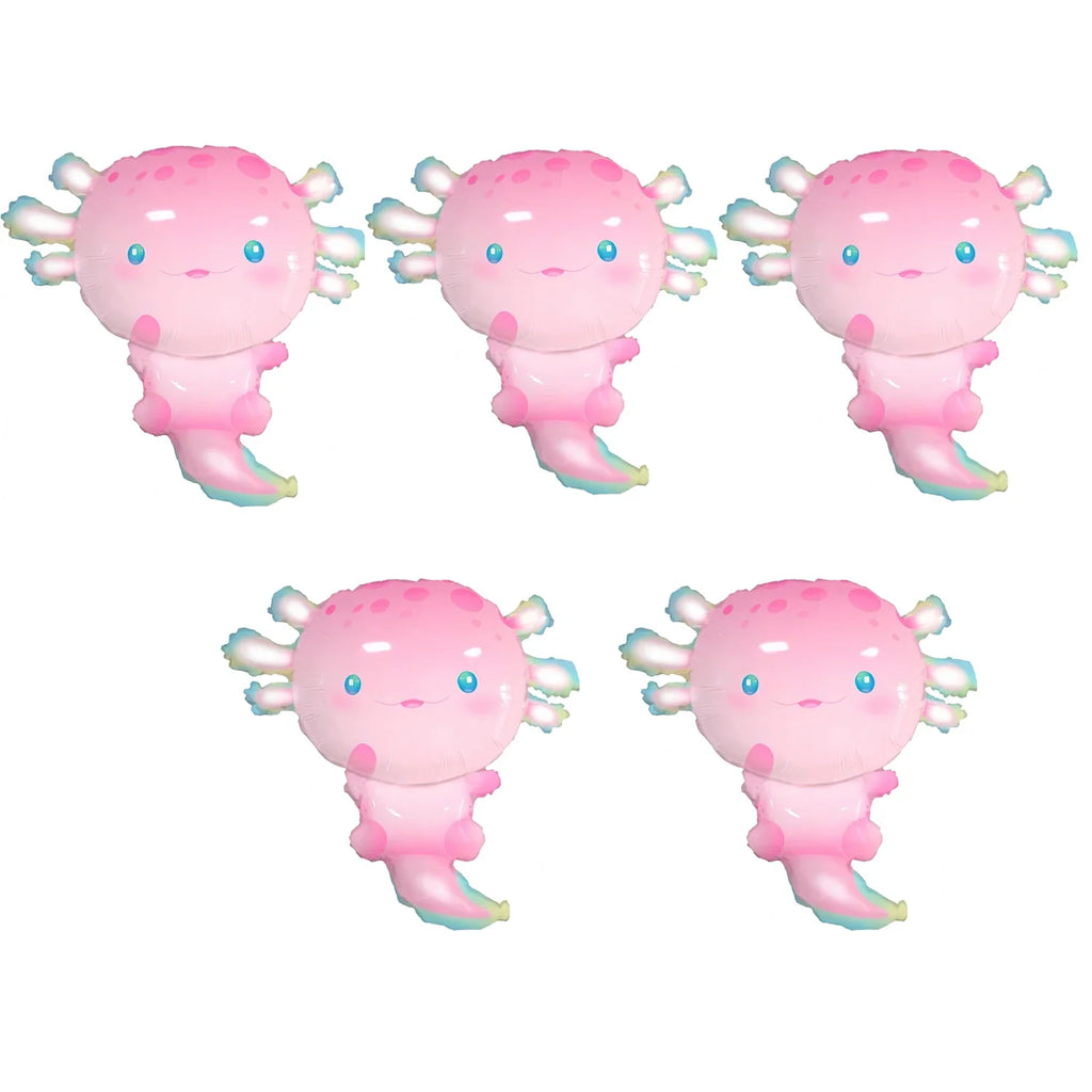 Axolotl  Foil Balloons Cute  Axolotl  Balloons For Summer Beach Pool Axolotl  Party Decoration