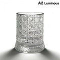 Rotating Glass Cup | 360° Base & Illuminated Cup Pad | Home Drinkware & Parties
