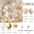 Metallic Gold White Balloons Garland 30th Birthday Party Decor Balloon Arch Kit Wedding Graduation Anniversary Decoration Globos