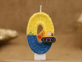 Cute Fashion Creative Engineering Car Excavator Number Birthday Cake Candle Gift Decoration Handmade Birthday Candle Boy Party