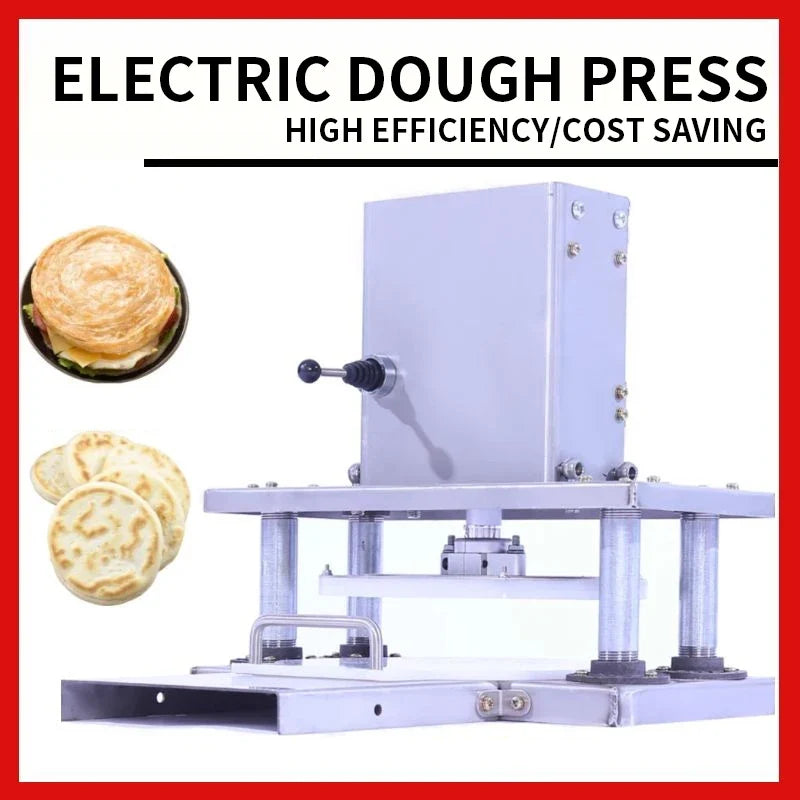 Electric Dough Press | 220 V Dough Flattening Machine | Pastry & Flatbread Preparation