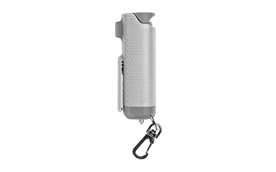 Sabre Safe Escape 3-In-1 Automotive Tool |  Pepper Gel |  Hard Case |  .54oz |  Light Gray |  Includes Key Clip |  Seatbelt Cutter and Glass Breaker