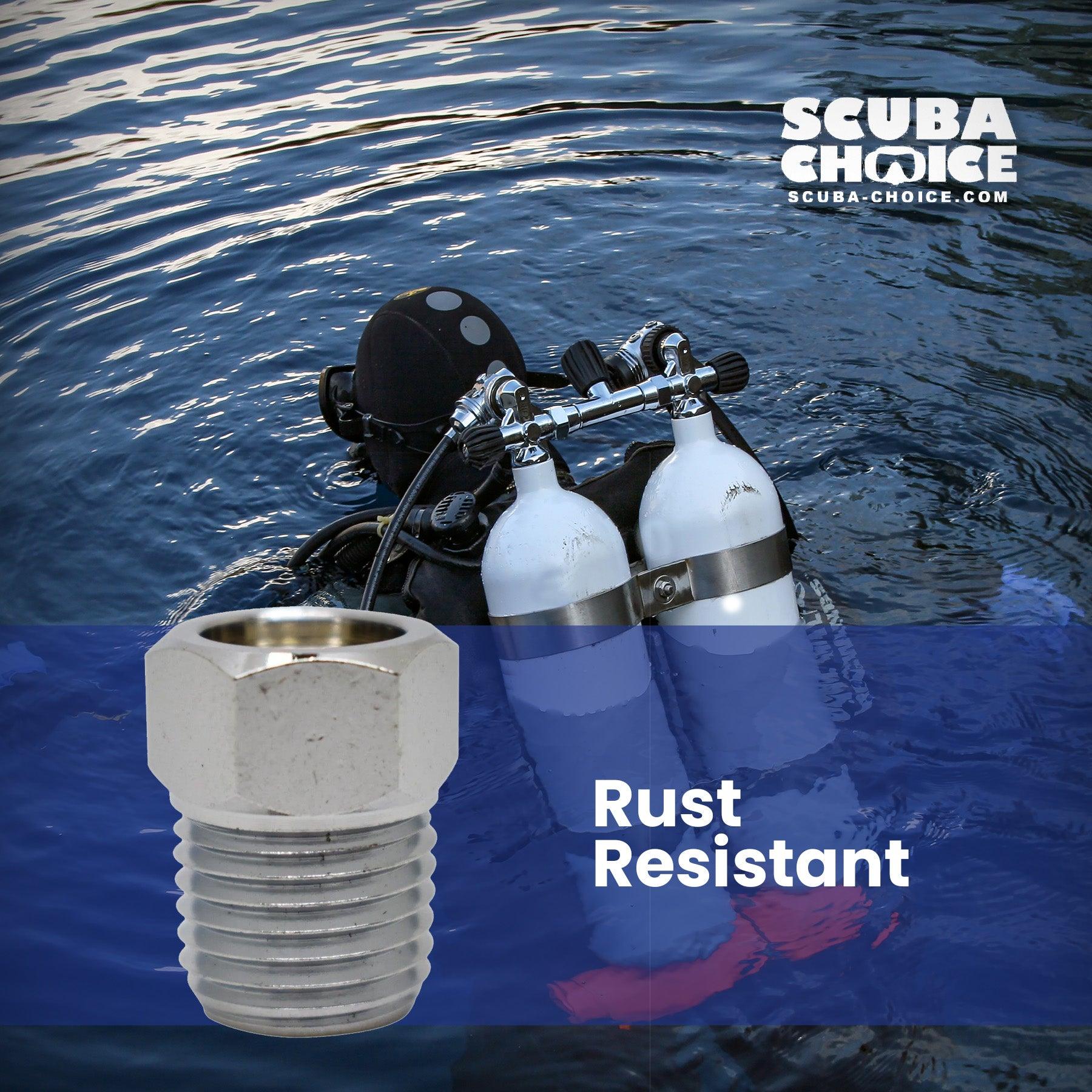 Scuba Choice Scuba Diving Female 3/8-24 TO Male 1/4"NPT Adaptor