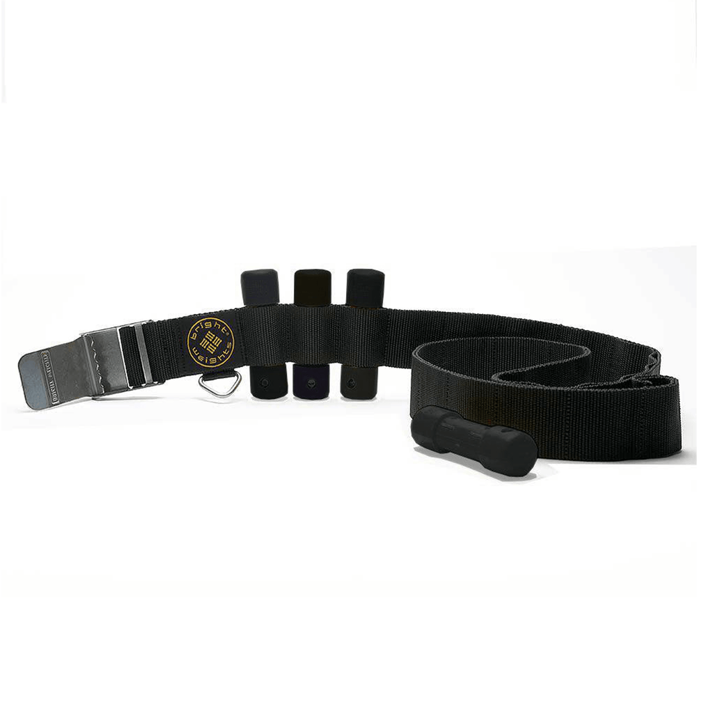Scuba Diving Black Weight Belt w/4PCs Black Slug Weights Set