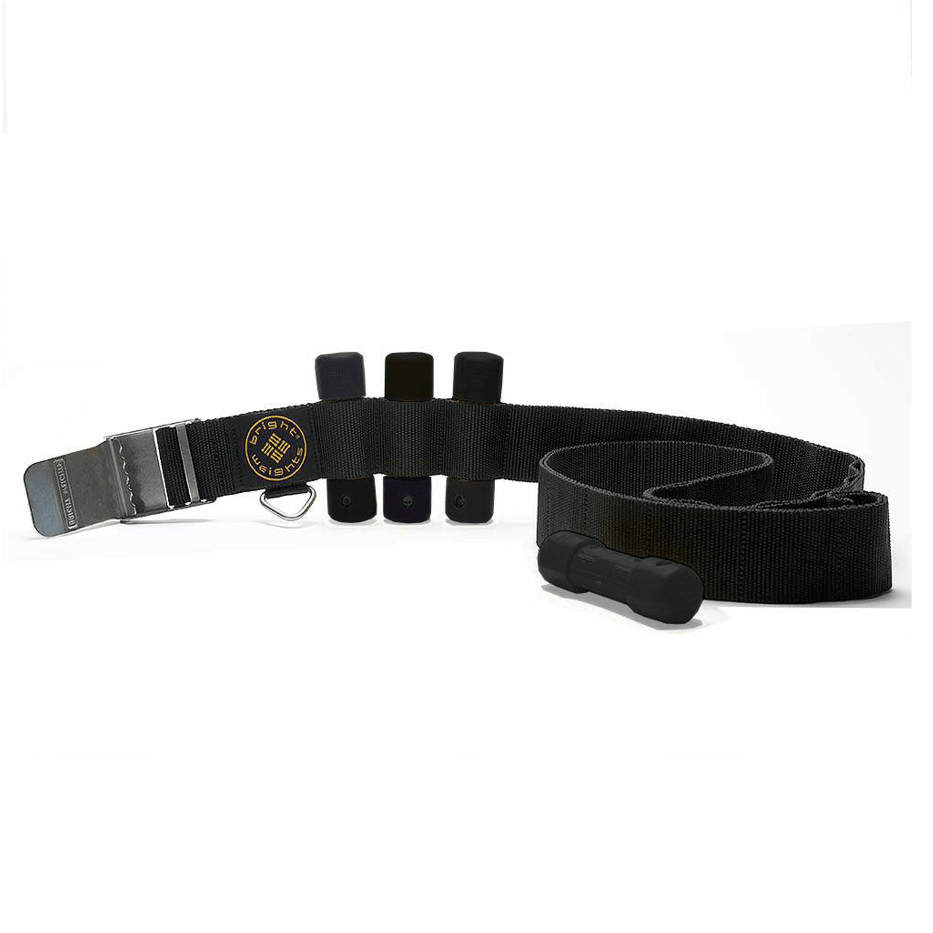 Scuba Diving Black Weight Belt w/4PCs Black Slug Weights Set