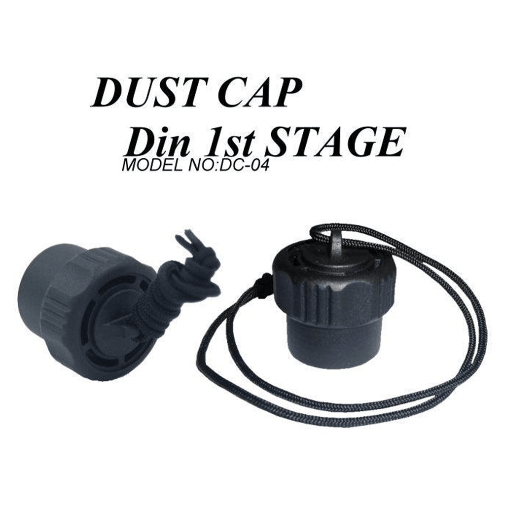 Scuba Diving Regulator First Stage Dust Cap with attachment string, DIN
