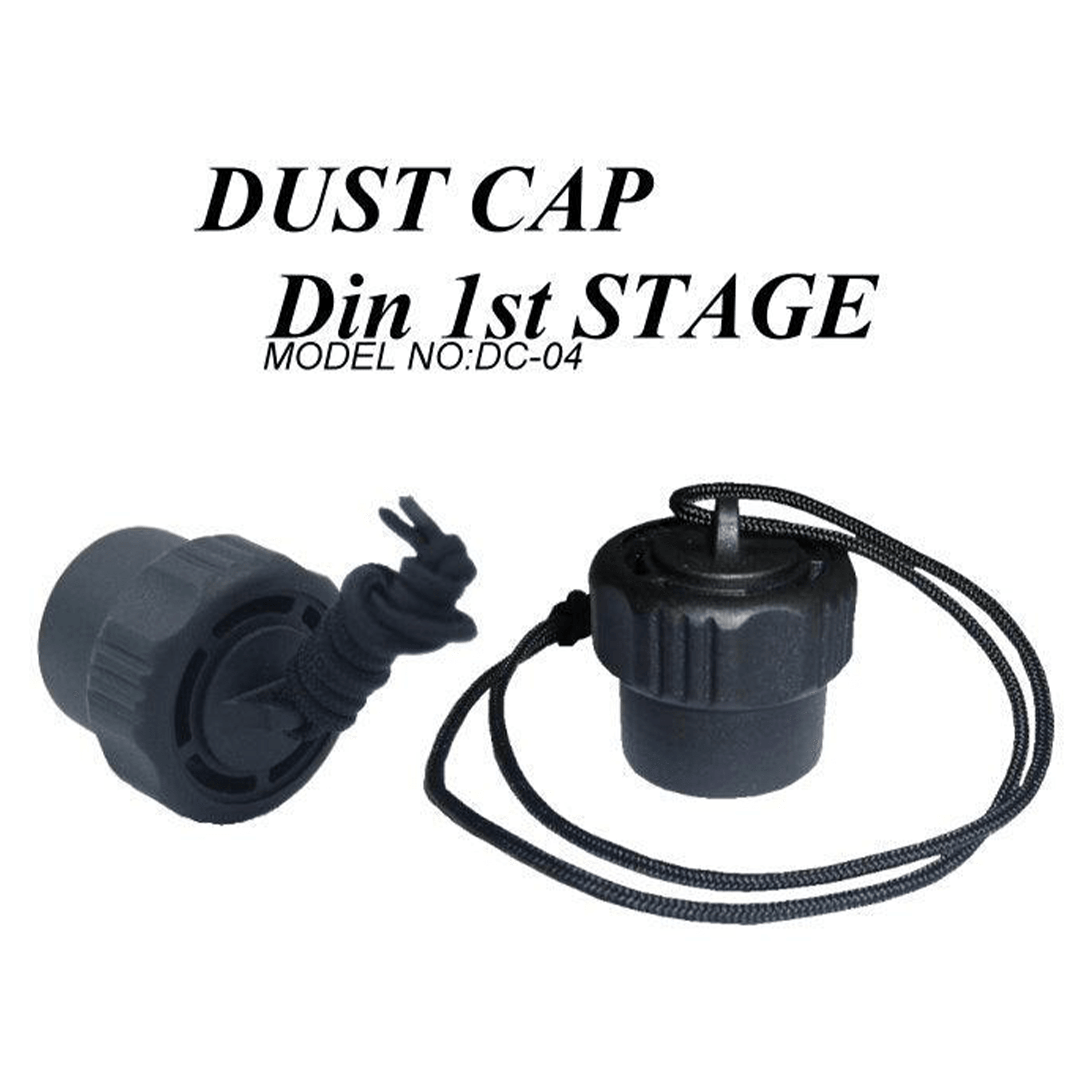 Scuba Diving Regulator First Stage Dust Cap with attachment string, DIN