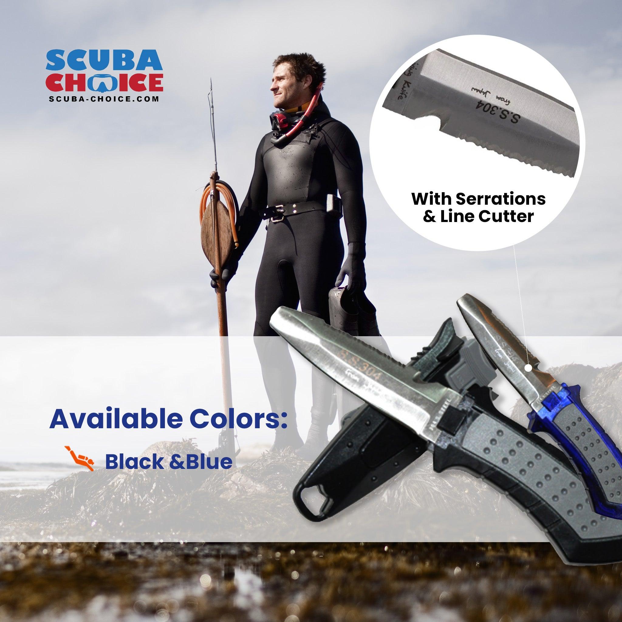 Scuba Diving Boating Low Volume Stainless Steel Blunt Tip BCD Knife