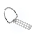 Scuba Choice SS316 Heavy Duty D Ring Welded w/ Triglides Slider, 45 degree