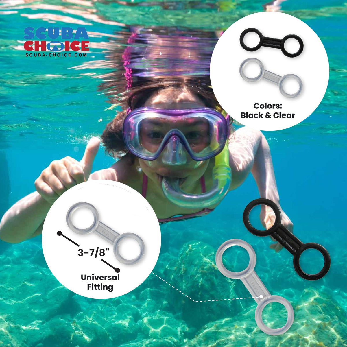 Scuba Choice Silicone Snorkel Keeper