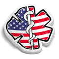 Fire EMS Flag Sticker