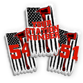 Custom Redline Flag Station Number Sticker