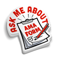 Ask Me About AMA Forms Sticker