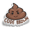 Code Brown Code Brown - Funny Sticker